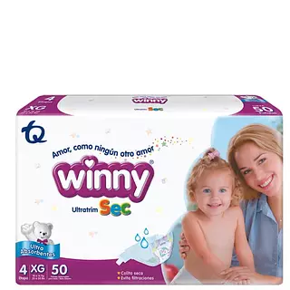Pañales Winny Ultratrin Sec Etapa 4 / Xg