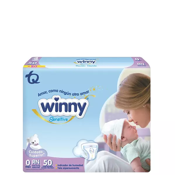 Pañales Winny Sensitive Etapa 0 Recien Nacido