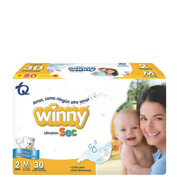Pañales Winny Ultratrim Sec Etapa 2 / M