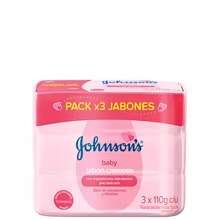 Jabon Johnsons Baby Humectante X3