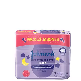 Jabon Johnsons Baby Antes De Dormir X3