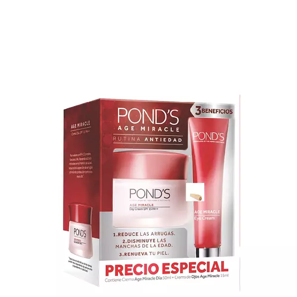 Crema Facial Ponds Age Miracle Dia + Crema Para Ojos