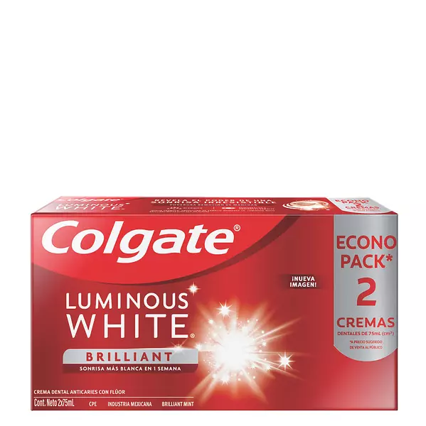 Crema Dental Colgate Luminous White X2