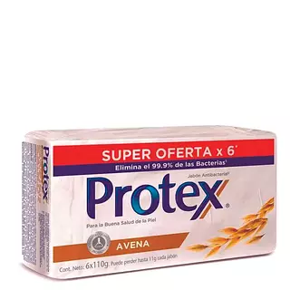 Jabón De Baño Protex Avena X6