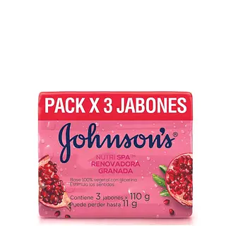 Jabón De Baño Johnson & Johnson Granada X3