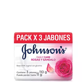 Jabón De Baño Johnson & Johnson Rosas Y Sandalos X3