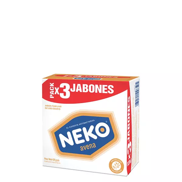 Jabón De Baño Neko Avena X3