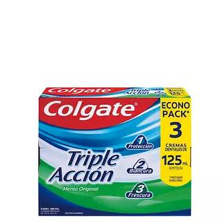 Crema Dental Colgate Triple Acción Econopack X 3
