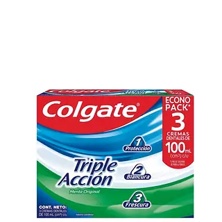Crema Dental Colgate Accion X3