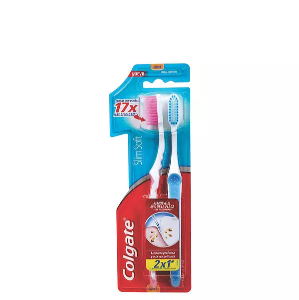 Cepillo Dental Colgate Slim Soft 2x1