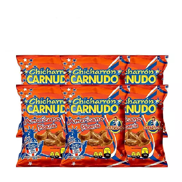 Chicharrón Carnudo Picante La Victoria X6