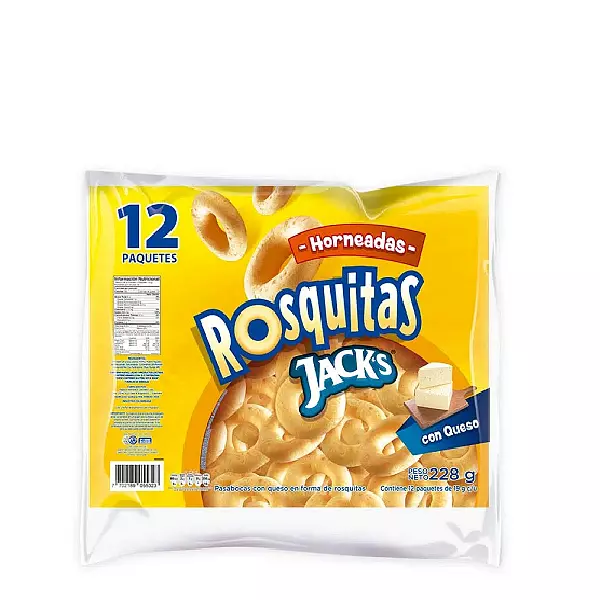 Rosquillas Jacks Con Queso X12