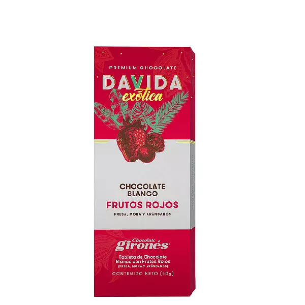 Chocolate Blanco Davida Frutos Rojos