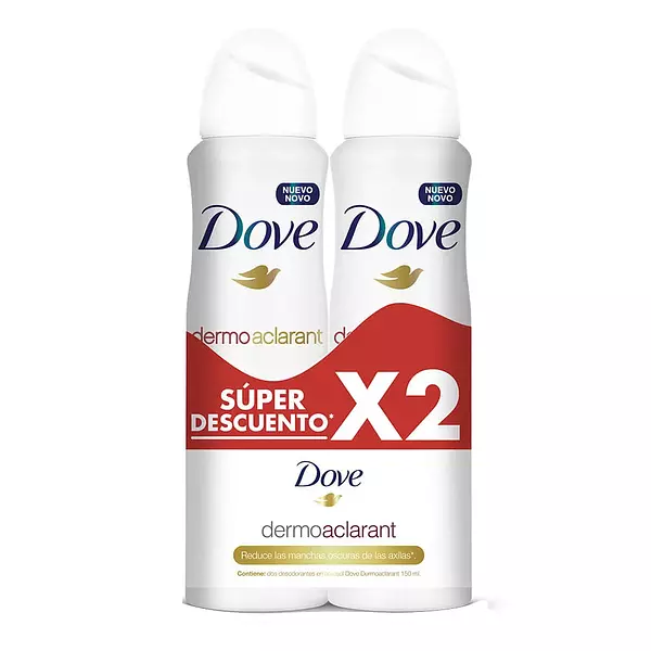 Desodorante En Aerosol Dove Dermo Aclarant X2