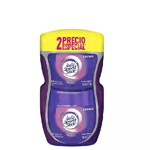 Desodorante En Crema Lady Speed Stick Talc X2