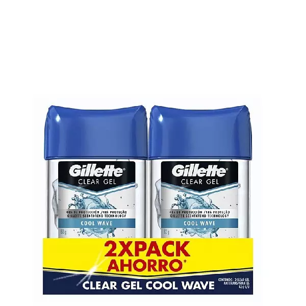 Desodorante En Gel Gillette Clinical Cool Wave X2