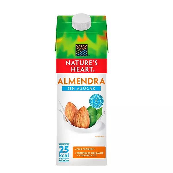 Leche De Almendras Natures Heart Sin Azúcar