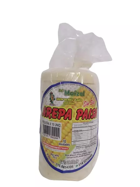 Arepa Paisa Pequeña Pao Pao X10
