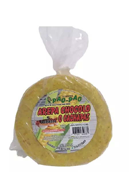 Arepa De Chocolo Pao Pao X5