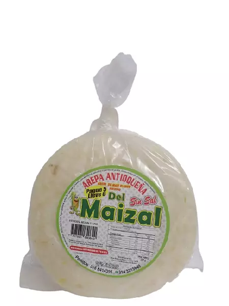 Arepa Antioqueña Mediana Del Maizal X6