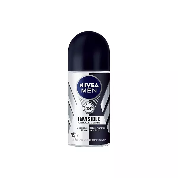 Nivea Des Rollon 50ml Power Inv B&W