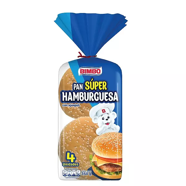 Pan Super Hamburguesa Bimbo