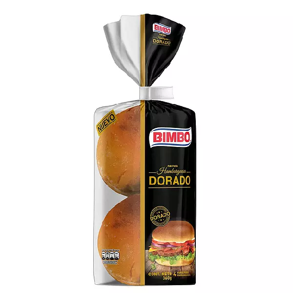 Pan Hamburguesa Bimbo Dorada