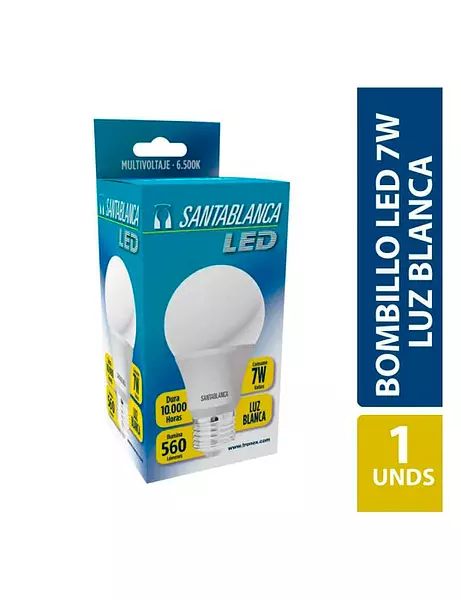 Bombillo Led Santablanca-A607w