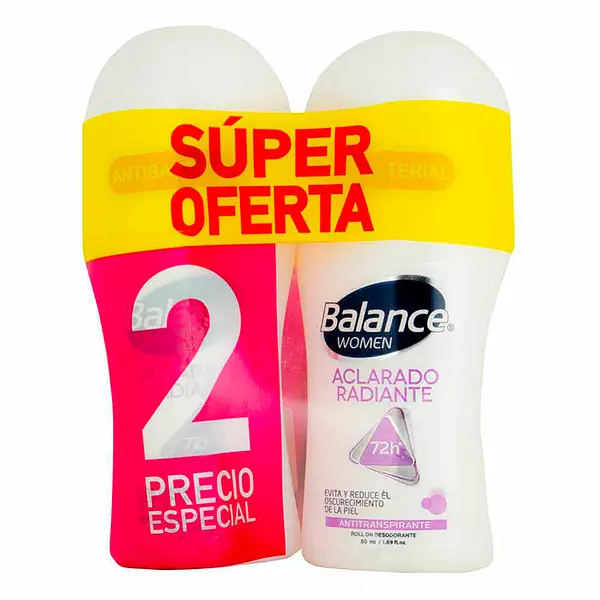 Desodorante Balance En Roll On Aclarado Radiant X2