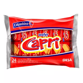 Galletas Colombina Capri Fresa X24