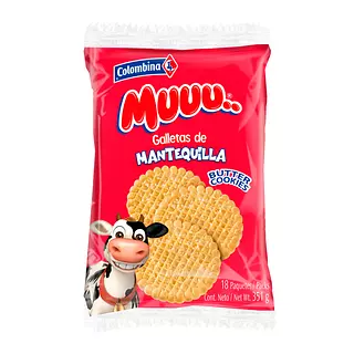 Galletas Muu Colombina Mantequilla X18