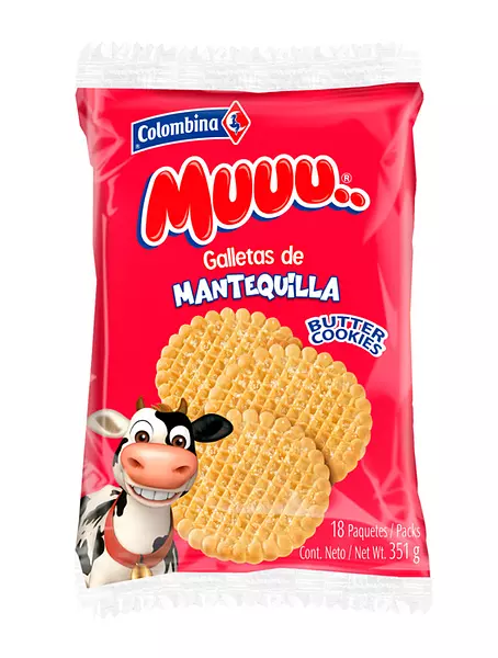 Galletas Muu Colombina Mantequilla X18