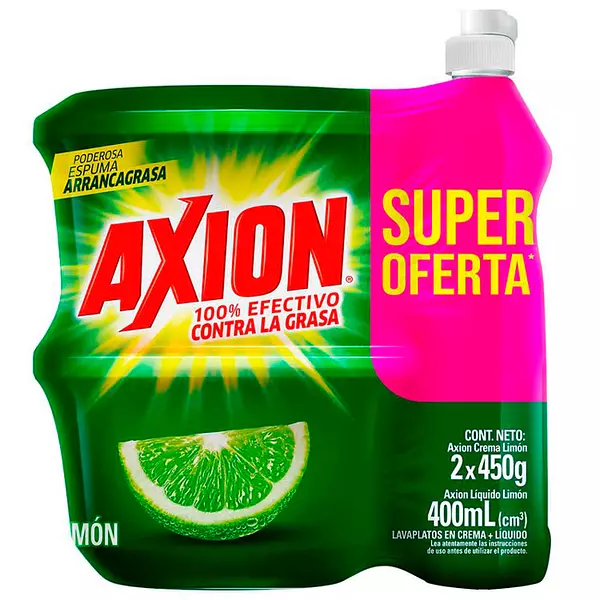 Axion Limon 450g X2 + Liq 400ml