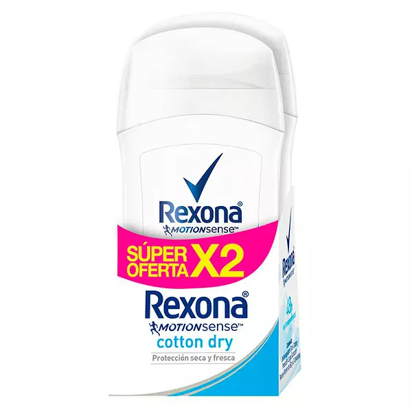 Desodorante En Barra Rexona Cotton Dry X2