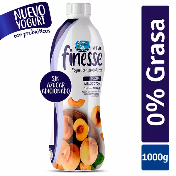 Yogurt Finesse Alpina Melocotón