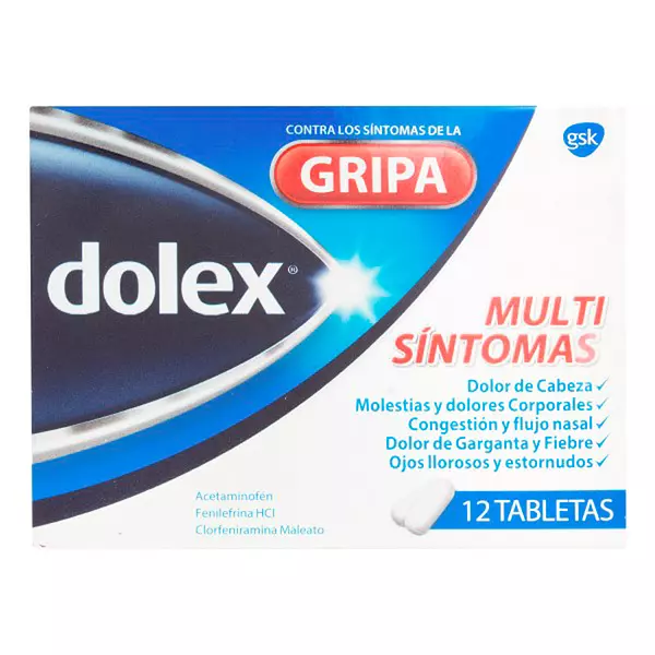 Dolex Gripa x 12 Triple Accion