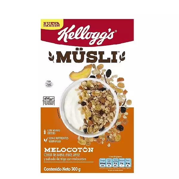 Cereal Musli Kelloggs Melocotón