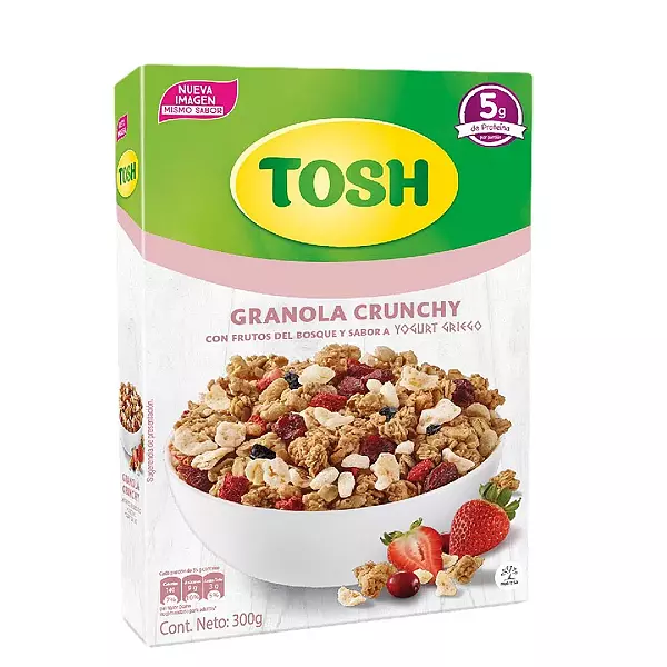 Granola Tosh Crunchy Frutos Del Bosque Y Yogurt Griego