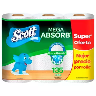 Scott Toalla Cocina Mega Absor X3