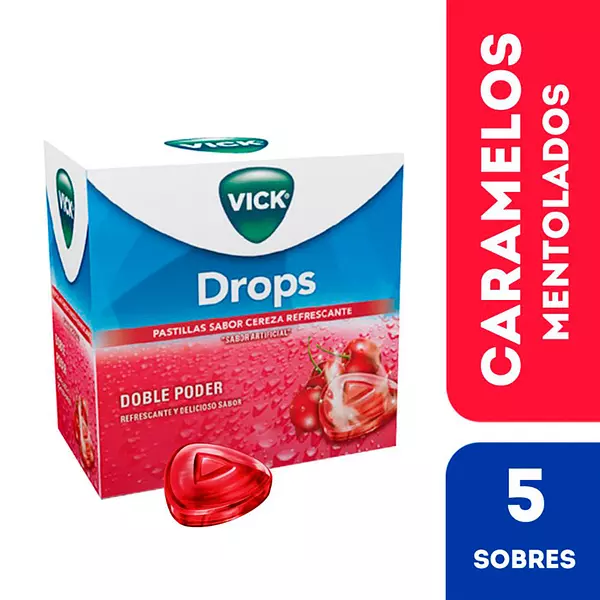 Vick Drops Pastilla Cereza X5