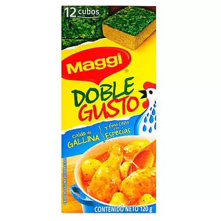 Caldo Maggi Doble Gusto Gallina X12
