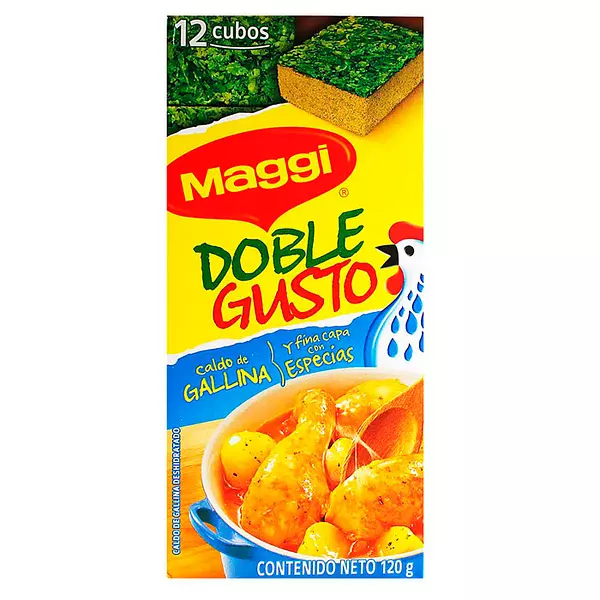 Caldo Maggi Doble Gusto Gallina X12
