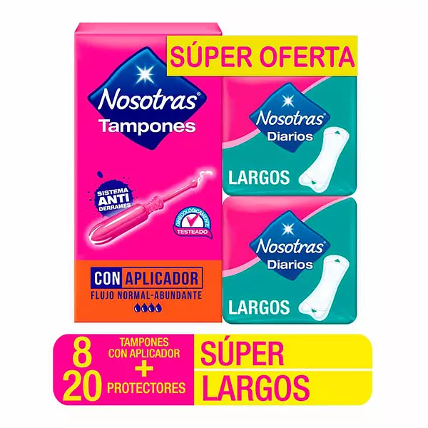 Nos Tampon Aplic Sup X10 +10 Prot Largo