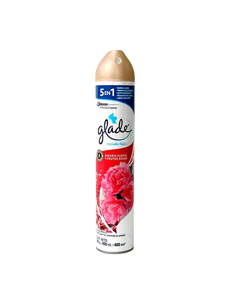 Ambientador Glade Aerosol Alegria Flora Y Frutos Rojos