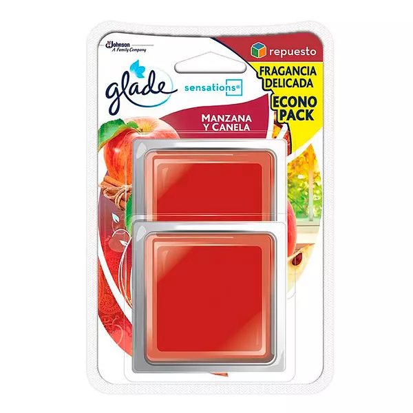 Ambientador Glade Repuesto Manzana Canela X2