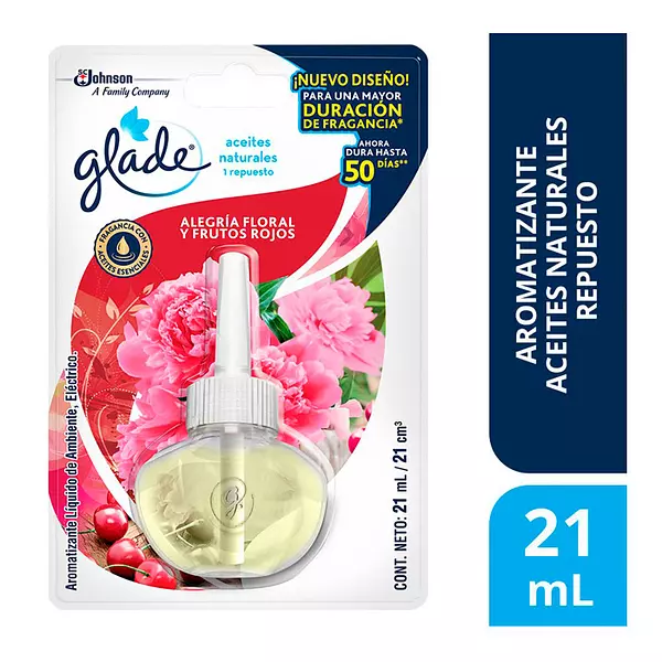 Ambientador Glade Aceite Repuesto Alegria Y Frutos Rojos