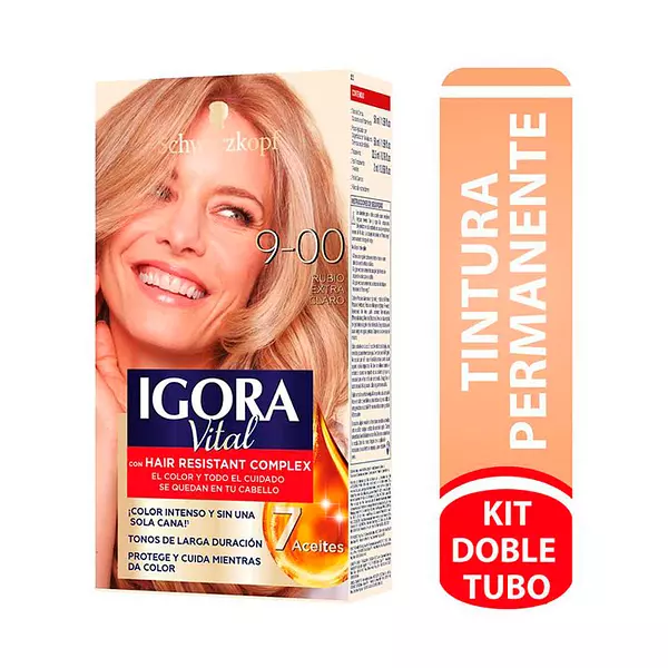 Igora Vital Dt 9-0 Rubio Ext Cla 50ml X2