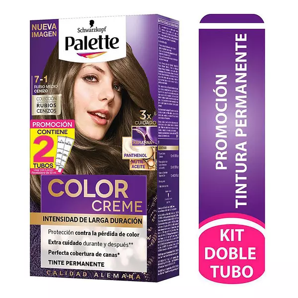 Palette 7-1 Rubio Medio Cenizo 50gr